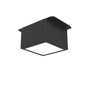 Светодиодный светильник VARTON DL-Grill 75х75 мм 10 Вт CRI90 для потолка Грильято с шириной ламели 15 мм встраиваемый 4000 К 60x60x60 мм RAL9005 черный диммируемый по протоколу DALI